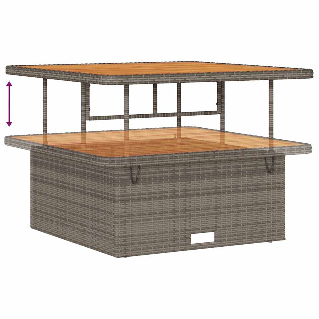 Gartensofa-set 13 pcs Grau Poly-Rattan