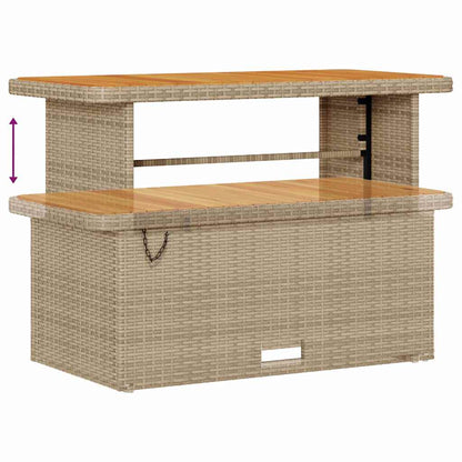 vidaXL Salon de jardin avec coussins 9 pcs Beige et Gris clair Résine tressée