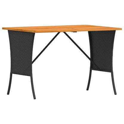 vidaXL 4tlg. Garten-Sofagarnitur mit Kissen L-Form Schwarz Poly Rattan