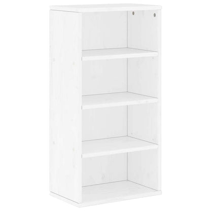 vidaXL Meuble TV mural 4 pcs avec rangement ODDA Blanc Bois de pin massif