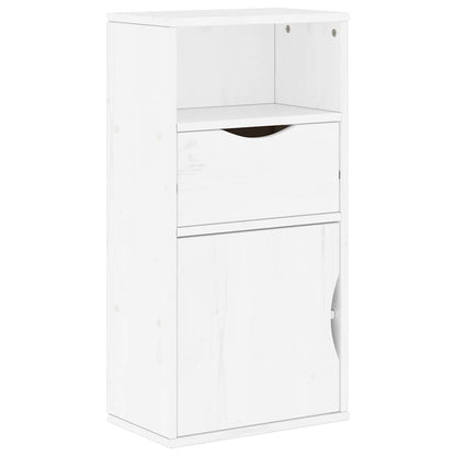 vidaXL Meuble TV 4 pcs avec rangement ODDA Blanc Bois de pin massif
