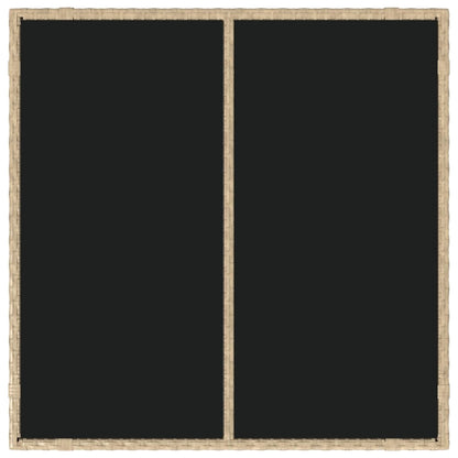 Garten Essgruppe 3 pcs Beige Poly-Rattan