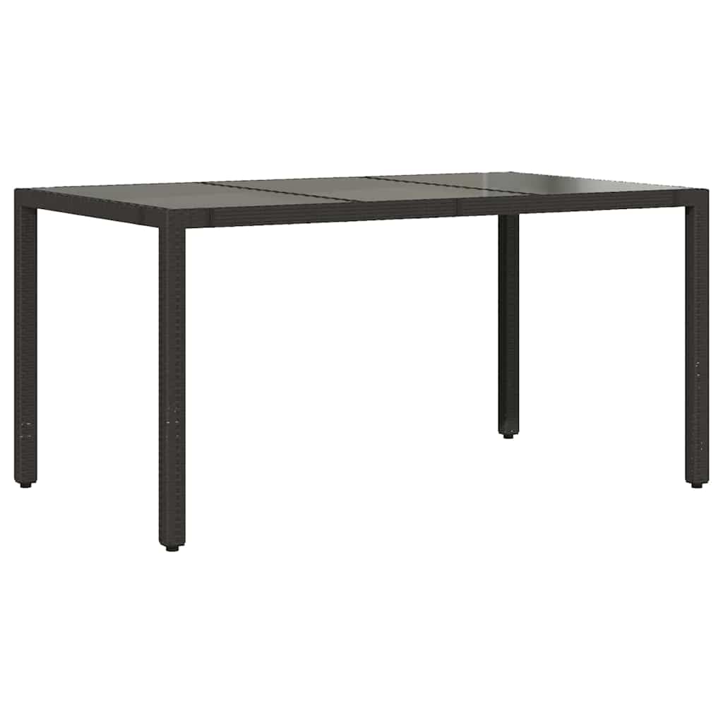 vidaXL Ensemble repas de jardin 5 pcs résine tressée noir