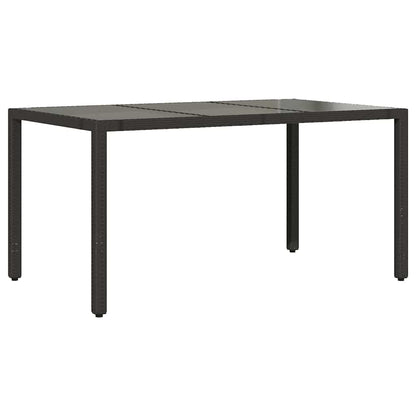 vidaXL Ensemble repas de jardin 5 pcs résine tressée noir