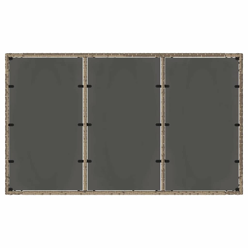 vidaXL Salon de jardin à manger 5 pcs gris résine tressée