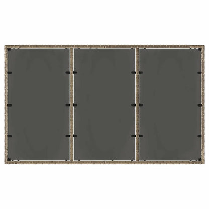 vidaXL Salon de jardin à manger 5 pcs gris résine tressée