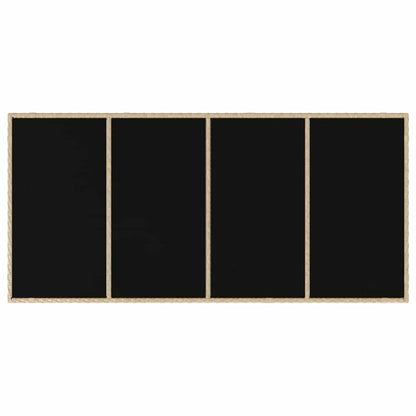 vidaXL Garten Essgruppe 9 pcs Beige Poly-Rattan