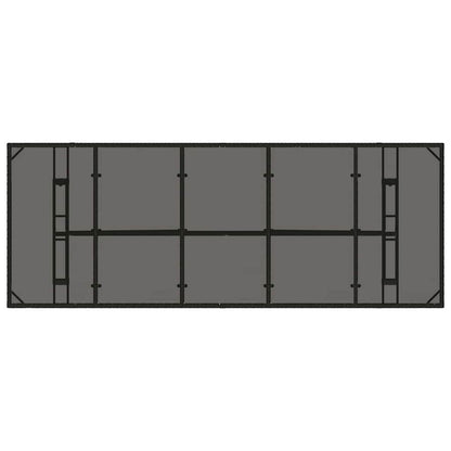 Garten Essgruppe 11 pcs Schwarz Poly-Rattan