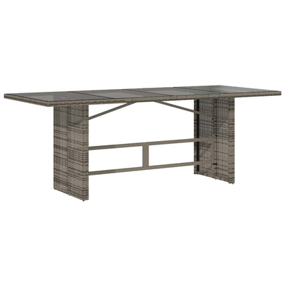 vidaXL Salon de jardin à manger 9 pcs Gris Résine tressée