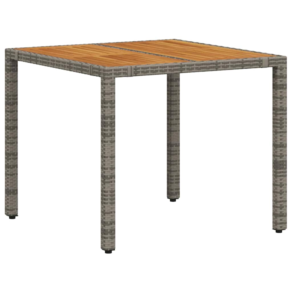 vidaXL Garten Essgruppe 3 pcs Grau und Braun Poly-Rattan