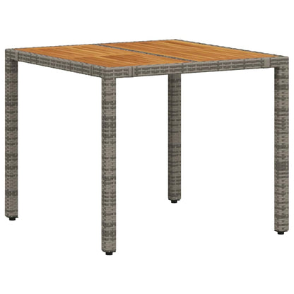 vidaXL Garten Essgruppe 3 pcs Grau und Braun Poly-Rattan
