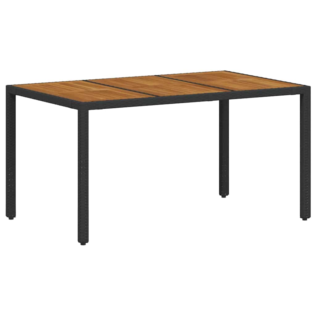 vidaXL Ensemble de salle à manger de jardin 7 pcs Noir et marron Résine tressée