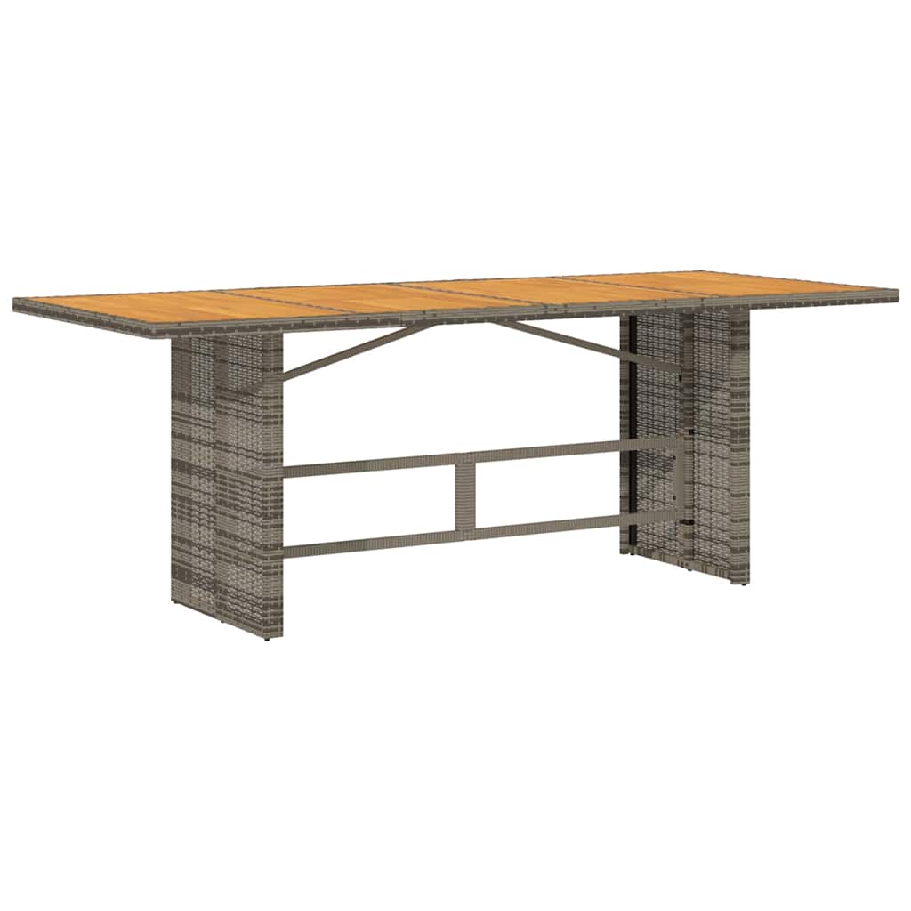 vidaXL Salon de jardin à dîner 7 pcs Gris et marron Résine tressée