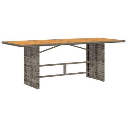 vidaXL Salon de jardin à dîner 7 pcs Gris et marron Résine tressée