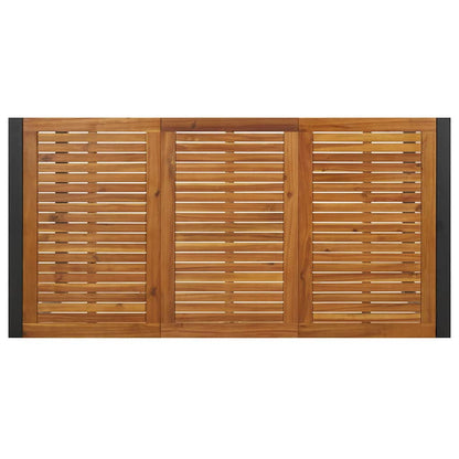 Garten Essgruppe 7 pcs Beige und Braun Poly-Rattan