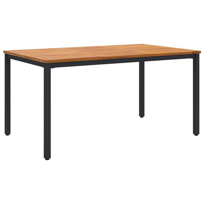 vidaXL Salon de jardin à manger 5 pcs Noir et marron Résine tressée
