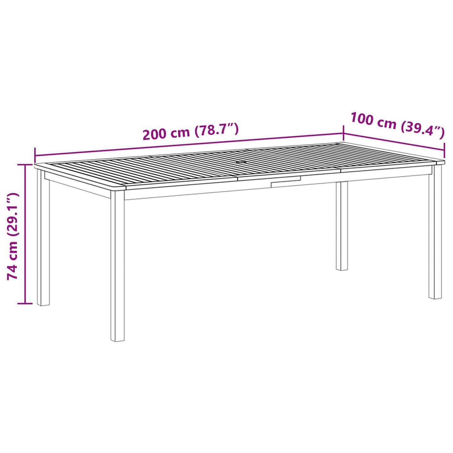 Garten Essgruppe 7 pcs Grau Massivholz Akazie
