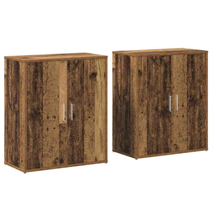 Sideboard 2 pcs Altholz 60 x 31 x 70 cm Holzwerkstoff