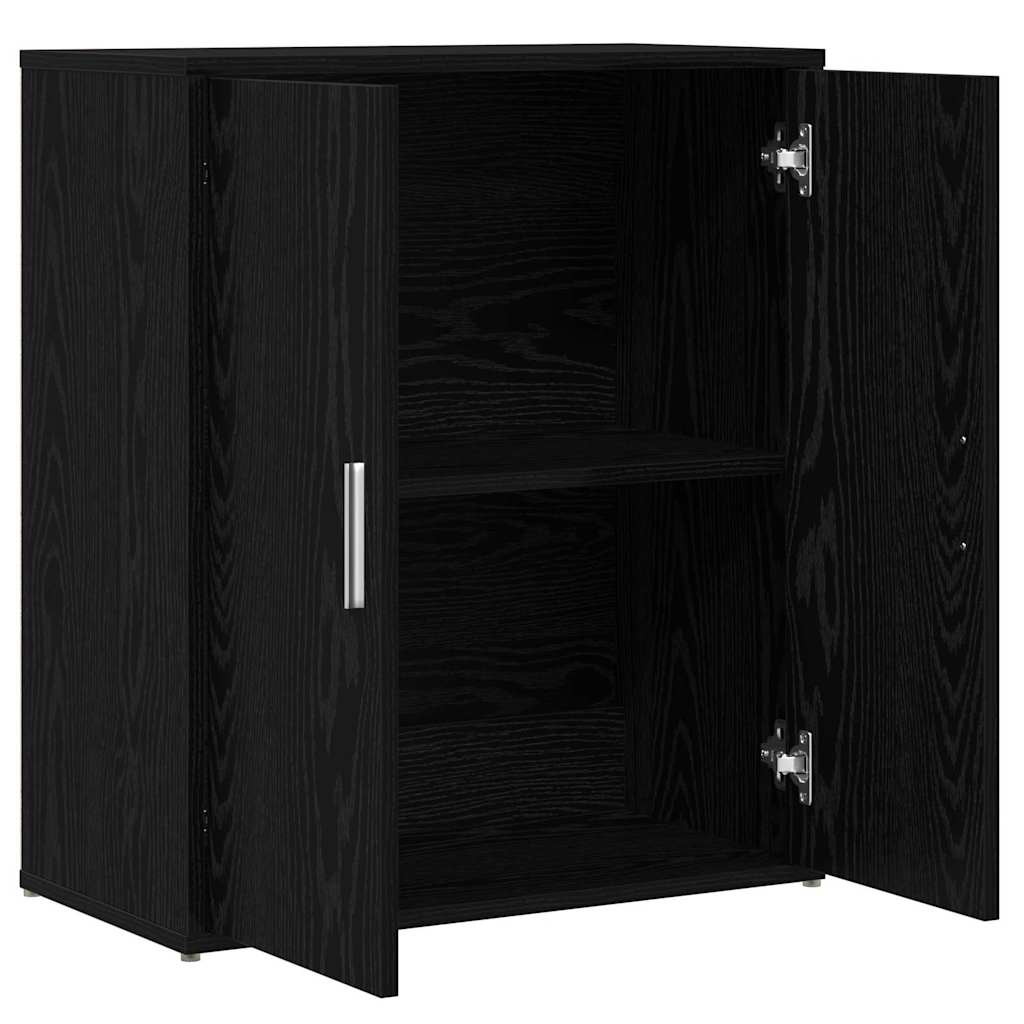 Sideboard 2 pcs Schwarz Eichen-Optik 60 x 31 x 70 cm