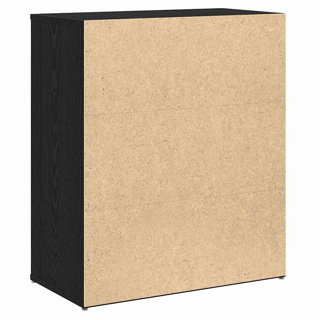 Sideboard 2 pcs Schwarz Eichen-Optik 60 x 31 x 70 cm