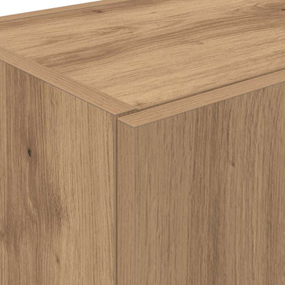 vidaXL Küchenbuffet mit Regal 2 pcs Artisan-Eiche 60 x 50 x 180 cm