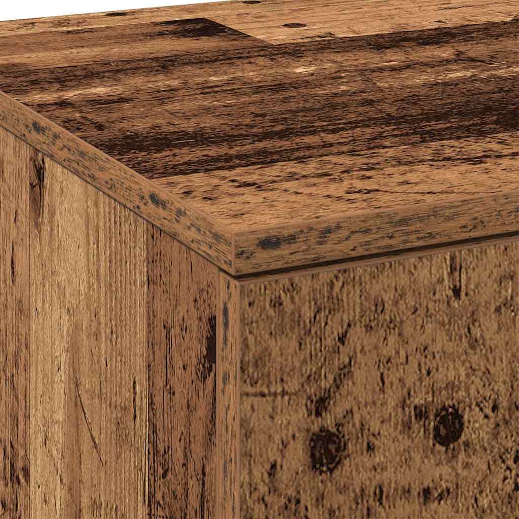 vidaXL Highboard Altholz 80 x 35 x 180 cm Holzwerkstoff