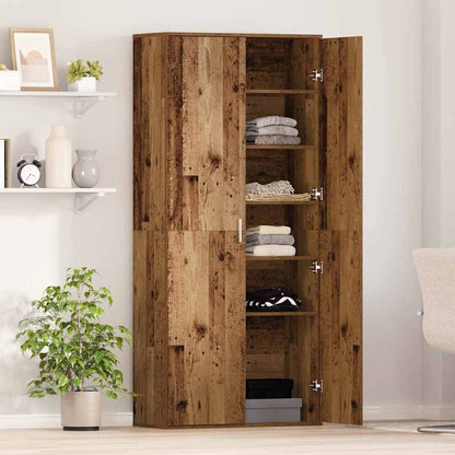 vidaXL Highboard Altholz 80 x 35 x 180 cm Holzwerkstoff