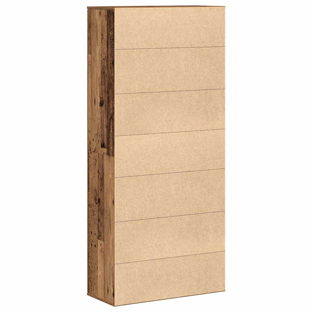 vidaXL Highboard Altholz 80 x 35 x 180 cm Holzwerkstoff