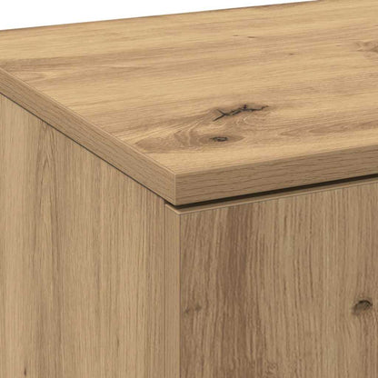vidaXL Highboard Eiche handwerklich 80 x 35 x 180 cm Holzwerkstoff