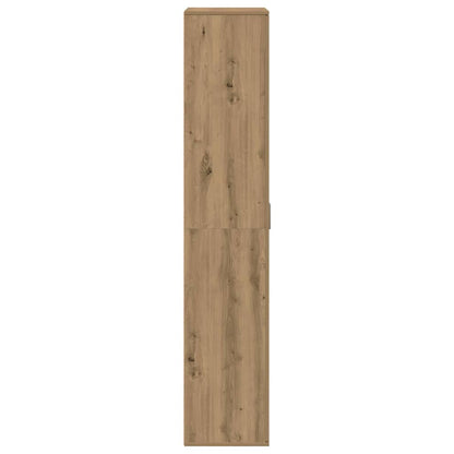 vidaXL Highboard Eiche handwerklich 80 x 35 x 180 cm Holzwerkstoff