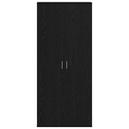 vidaXL Highboard Schwarz Eichen-Optik 80 x 35 x 180 cm Holzwerkstoff