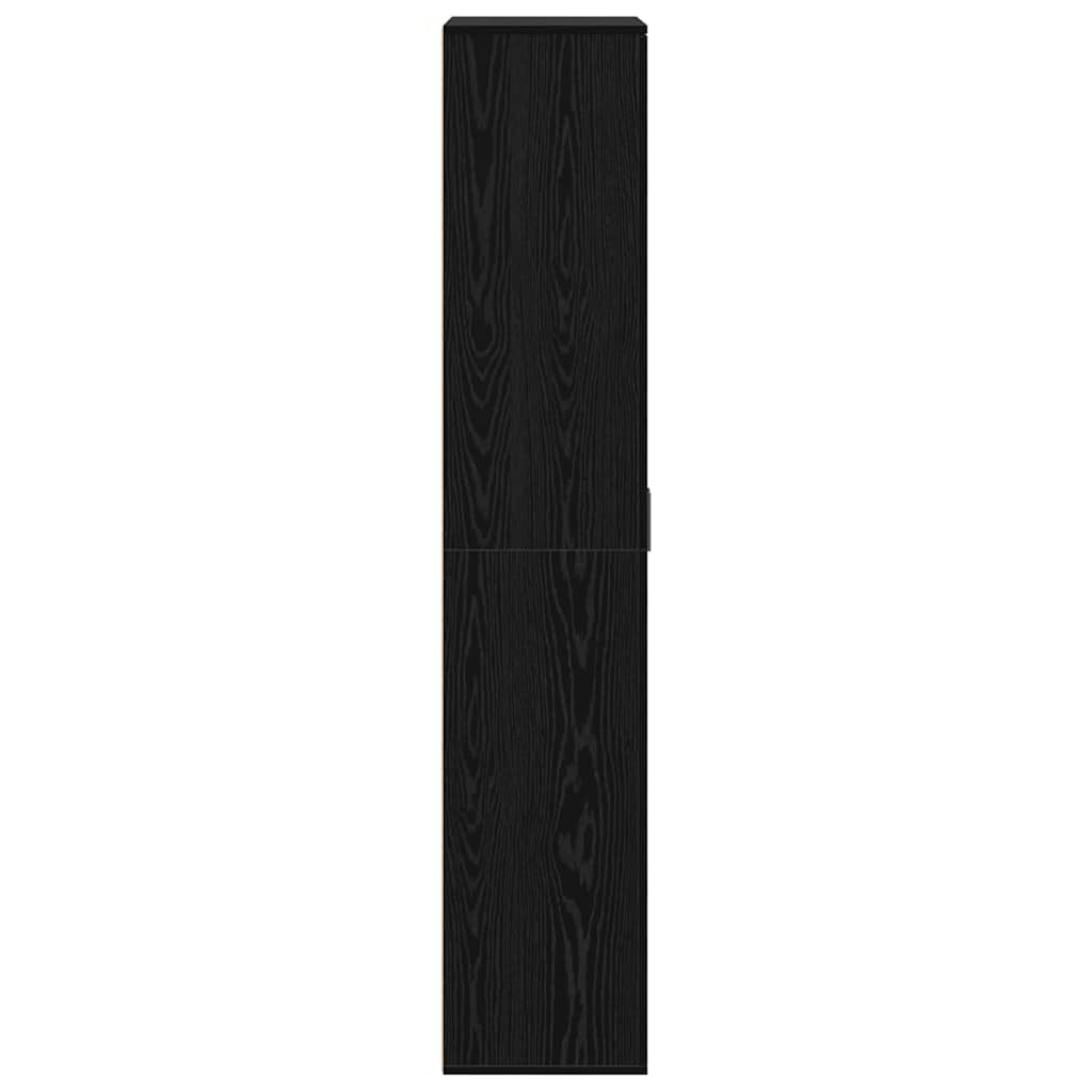 vidaXL Highboard Schwarz Eichen-Optik 80 x 35 x 180 cm Holzwerkstoff