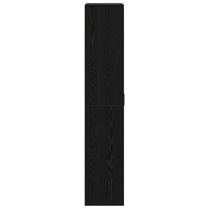 vidaXL Highboard Schwarz Eichen-Optik 80 x 35 x 180 cm Holzwerkstoff