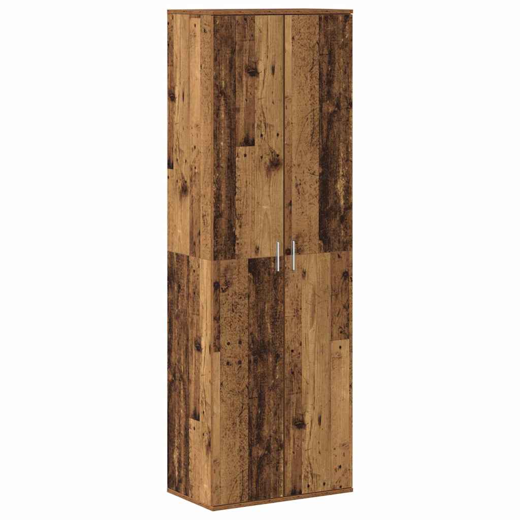 Highboard Altholz 60 x 35 x 180 cm Holzwerkstoff