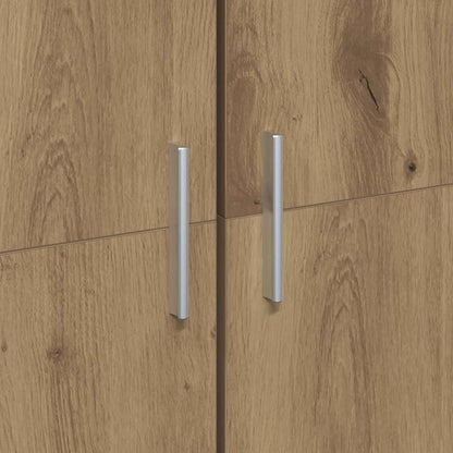 Highboard Eiche handwerklich 60 x 35 x 180 cm Holzwerkstoff