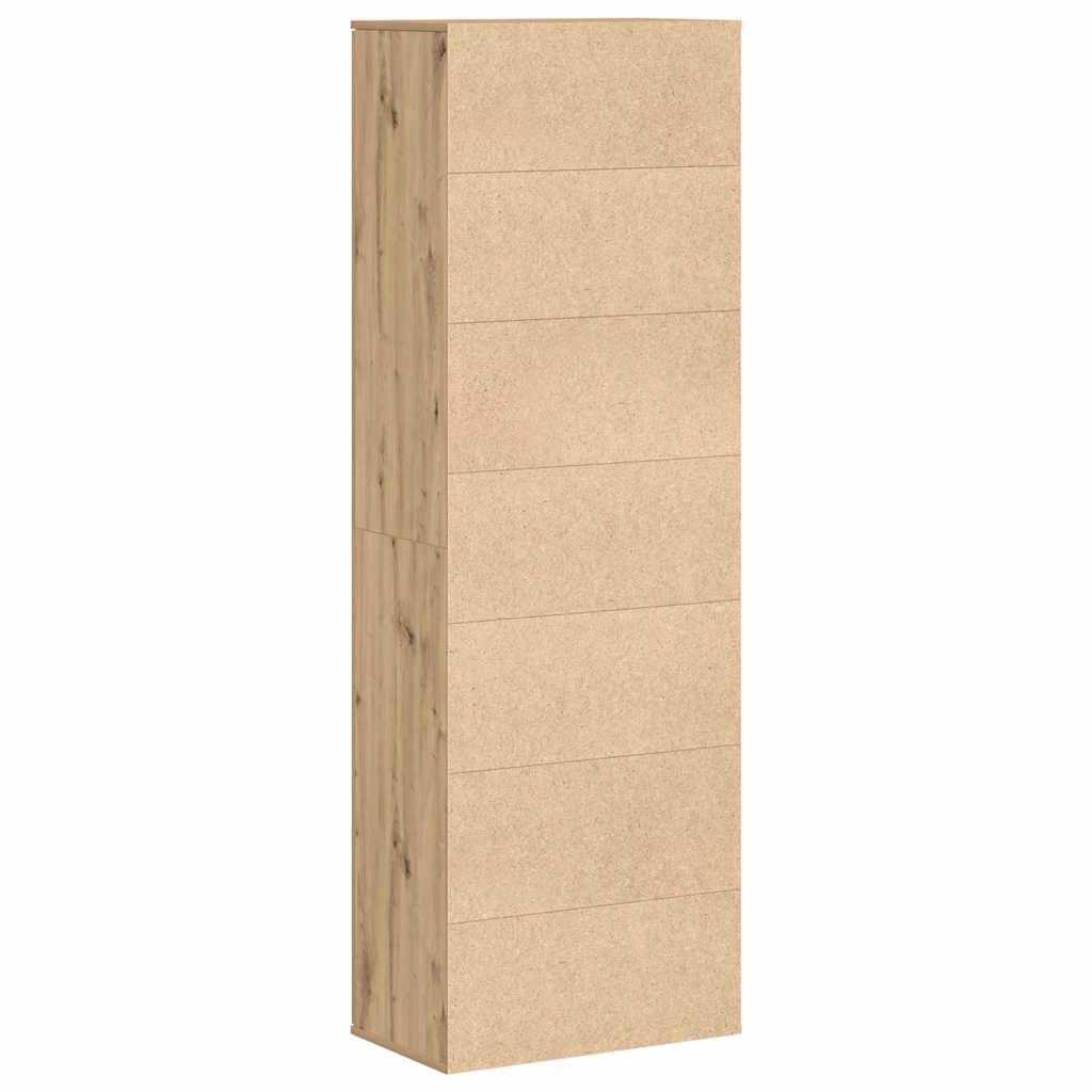 Highboard Eiche handwerklich 60 x 35 x 180 cm Holzwerkstoff