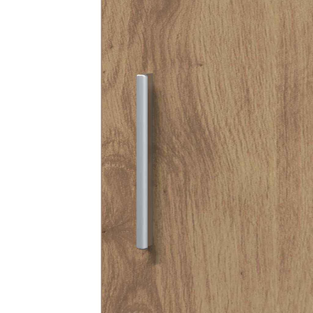 vidaXL Buffet haut 2 pcs chêne Artisan 30 x 42,5 x 185 cm