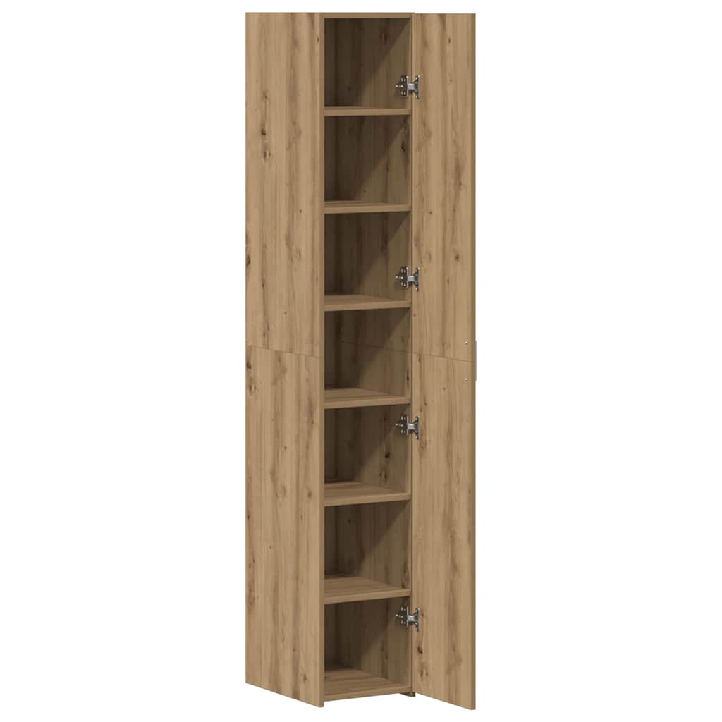 vidaXL Buffet haut 2 pcs chêne Artisan 30 x 42,5 x 185 cm