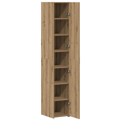 vidaXL Buffet haut 2 pcs chêne Artisan 30 x 42,5 x 185 cm