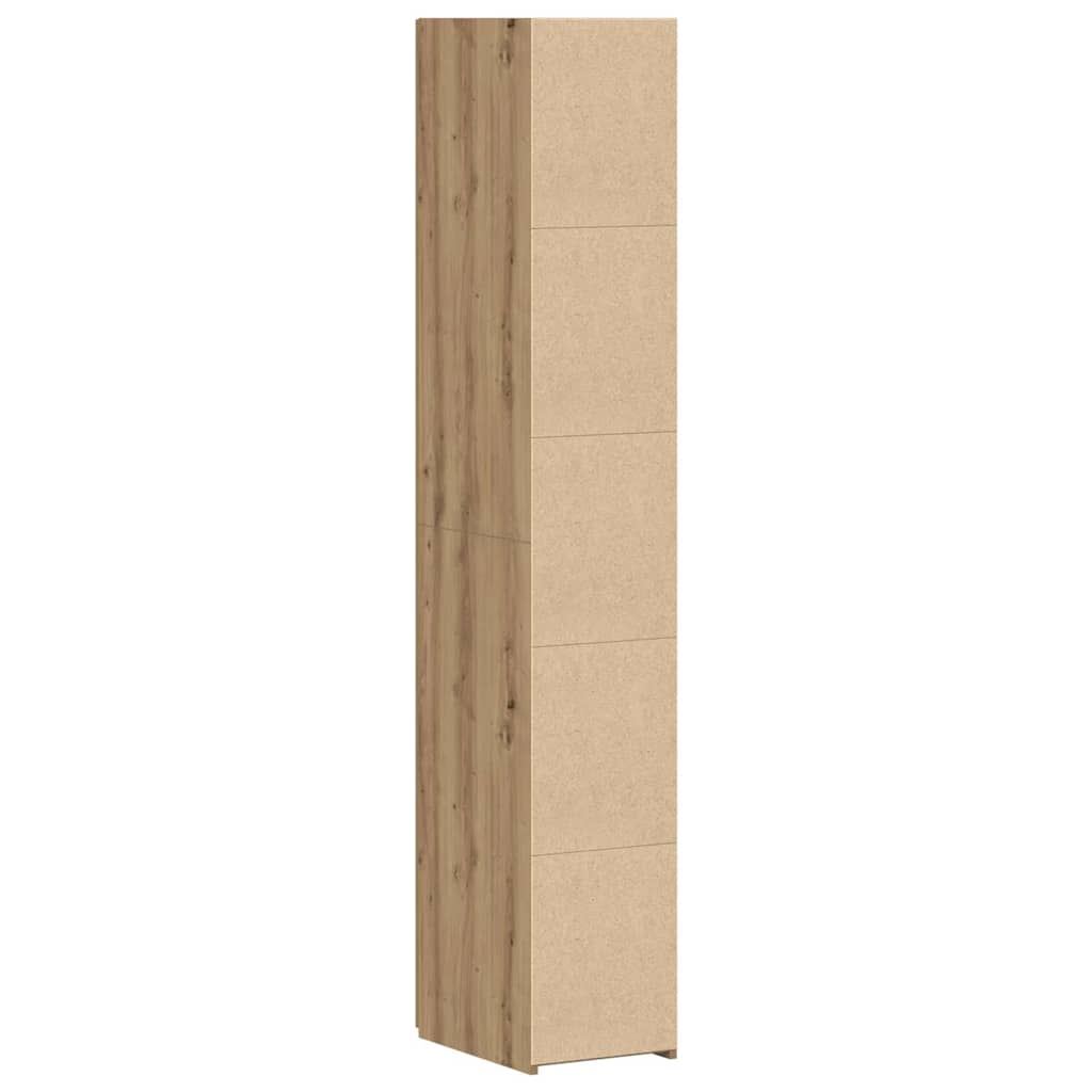 vidaXL Buffet haut 2 pcs chêne Artisan 30 x 42,5 x 185 cm