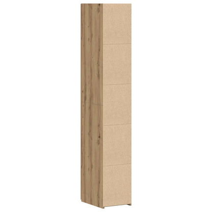 vidaXL Buffet haut 2 pcs chêne Artisan 30 x 42,5 x 185 cm