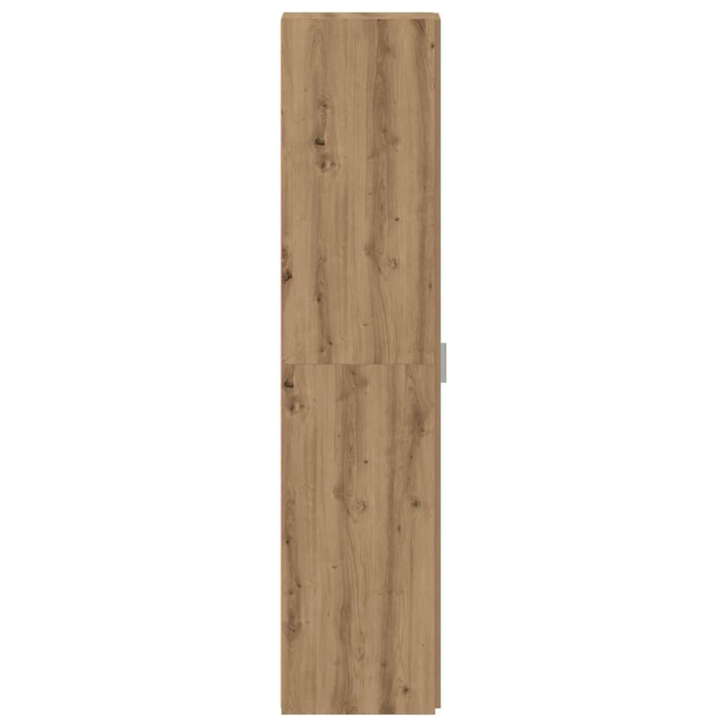 vidaXL Buffet haut 2 pcs chêne Artisan 30 x 42,5 x 185 cm