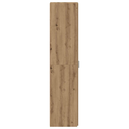 vidaXL Buffet haut 2 pcs chêne Artisan 30 x 42,5 x 185 cm