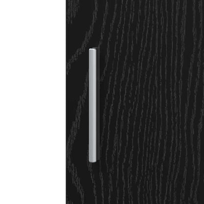 vidaXL Meuble haut 2 pcs Noir aspect chêne 30 x 42,5 x 185 cm