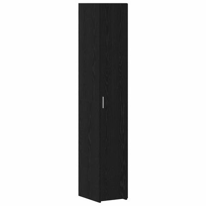vidaXL Meuble haut 2 pcs Noir aspect chêne 30 x 42,5 x 185 cm