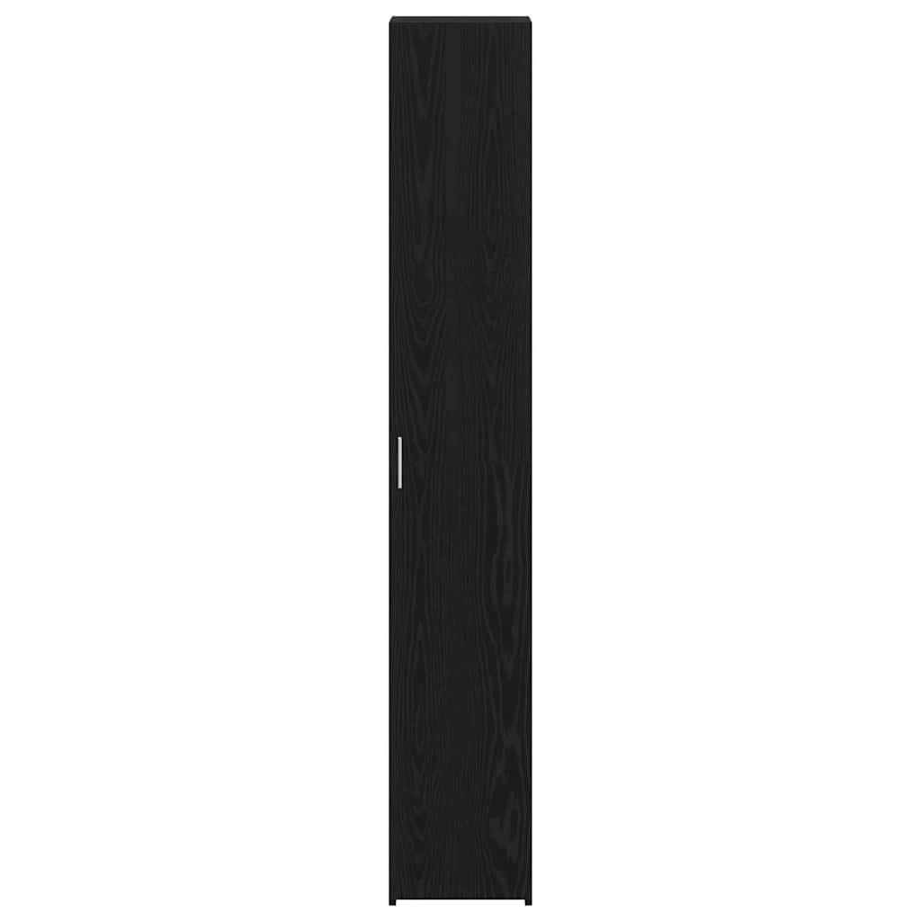 vidaXL Meuble haut 2 pcs Noir aspect chêne 30 x 42,5 x 185 cm