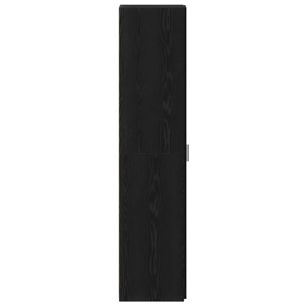 vidaXL Meuble haut 2 pcs Noir aspect chêne 30 x 42,5 x 185 cm