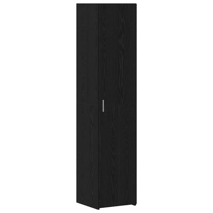 vidaXL Highboard noir aspect chêne 40 x 42,5 x 185 cm
