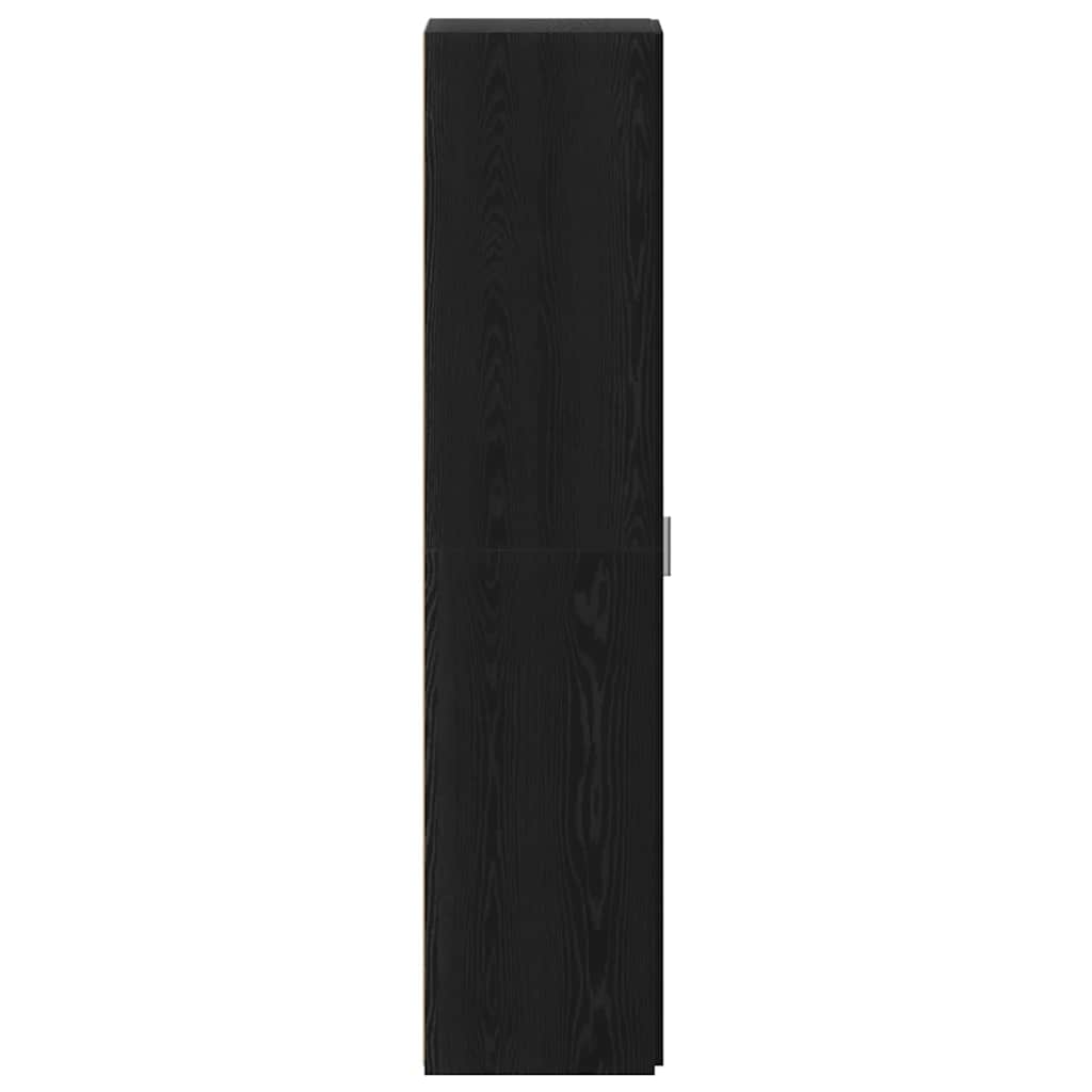 vidaXL Highboard noir aspect chêne 40 x 42,5 x 185 cm