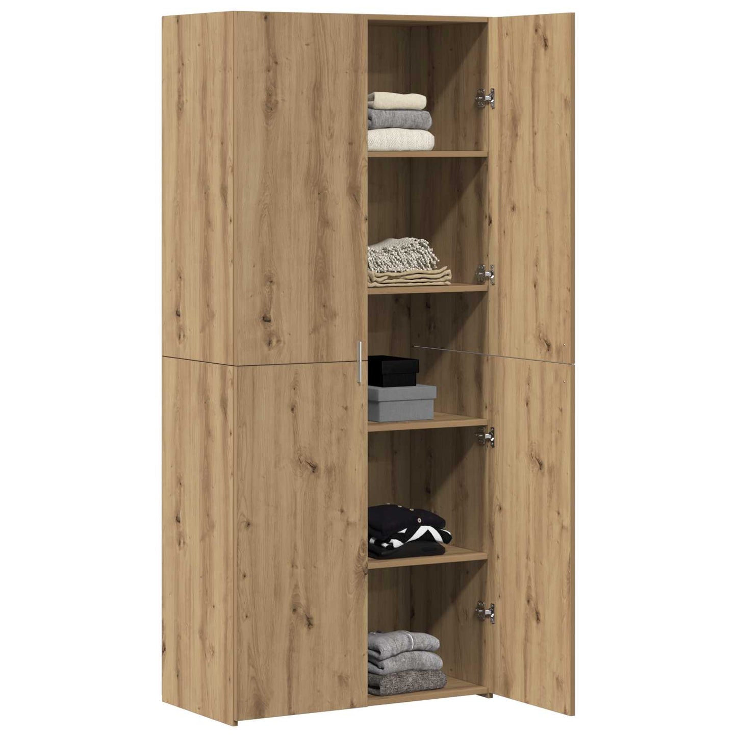 vidaXL Highboard 2 pcs Artisan-Eiche 80 x 42 x 185 cm